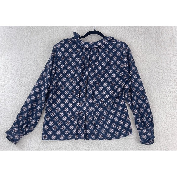 Pendleton Tops - Vintage‎ Country Sophisticates by Pendleton Blue Floral Shirt Womens Size PM